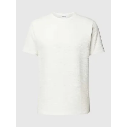 Zdjęcie T-shirt z prążkowanym, okrągłym dekoltem model ‘SANDER’