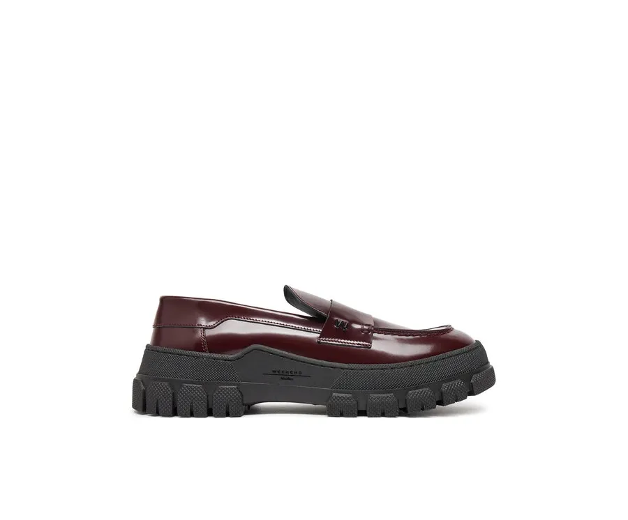 obrazek 1 Weekend Max Mara Loafersy Conero 2425526015600 Bordowy