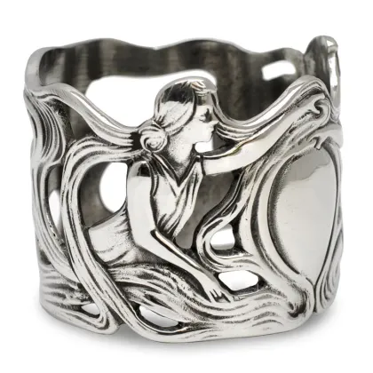 Picture Art Nouveau napkin ring