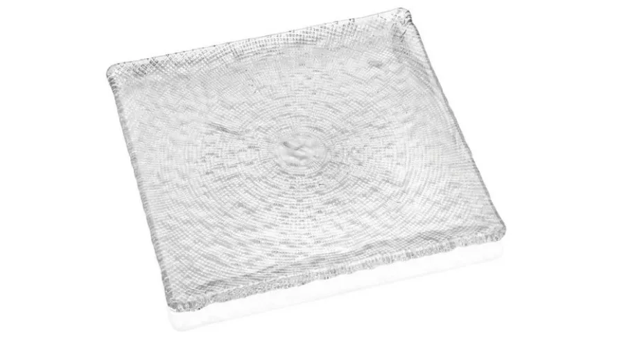 obrazek 1 Oryginalny kwadratowy przezroczysty talerz Diamond - IVV