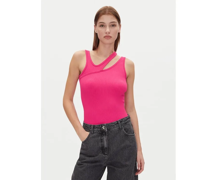 obrazek 1 HUGO Top Datruss 50537044 Różowy Slim Fit