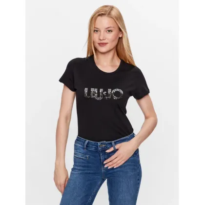 Zdjęcie Liu Jo T-Shirt WF3085 J6308 Czarny Regular Fit