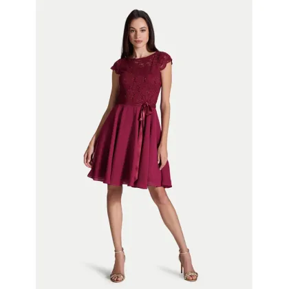 Zdjęcie Swing Sukienka koktajlowa 77760510 Bordowy Regular Fit