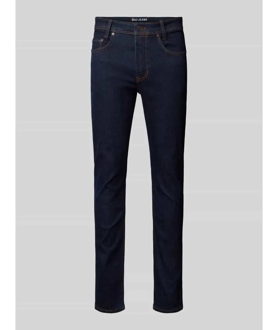 obrazek 1 Jeansy o kroju slim fit z 5 kieszeniami model ‘Arne’