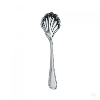 Zdjęcie Elegancka srebrna łyżeczka do cukru w kształcie muszli - Zaramella Argenti