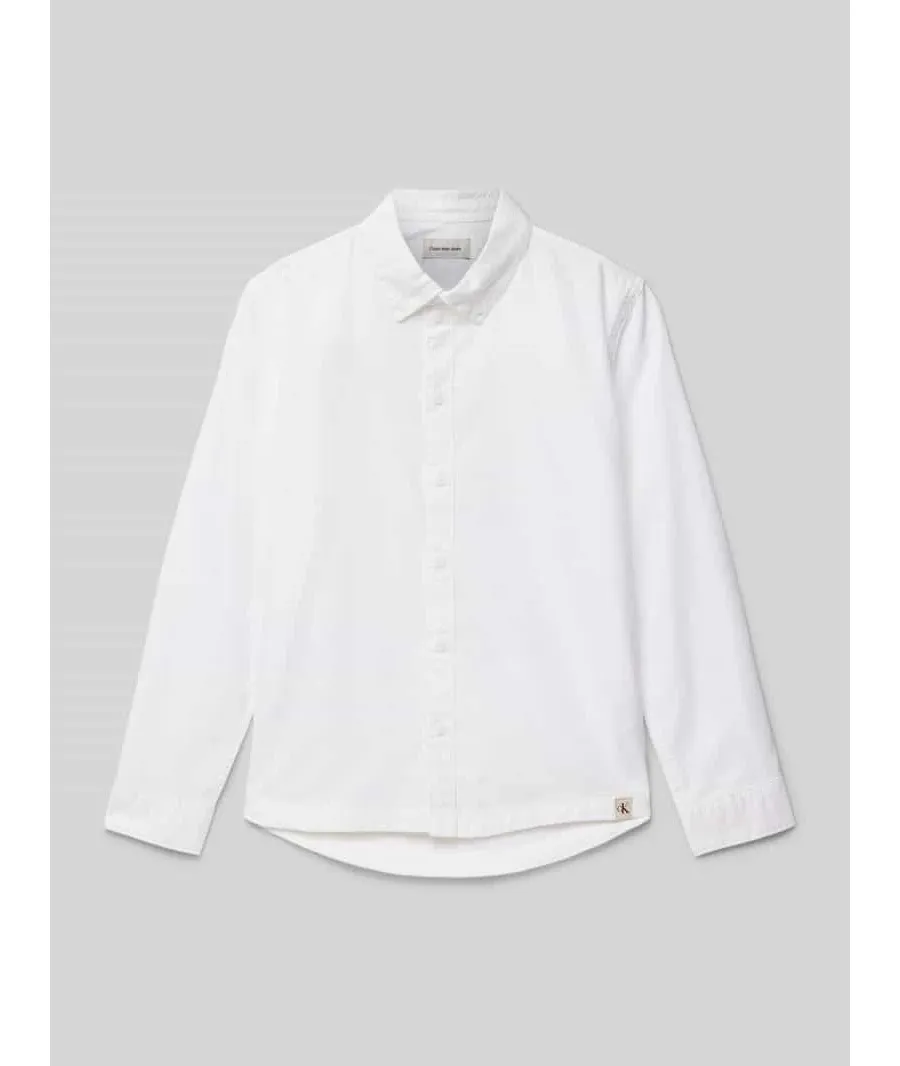 obrazek 1 Koszula o kroju regular fit z naszywką z logo