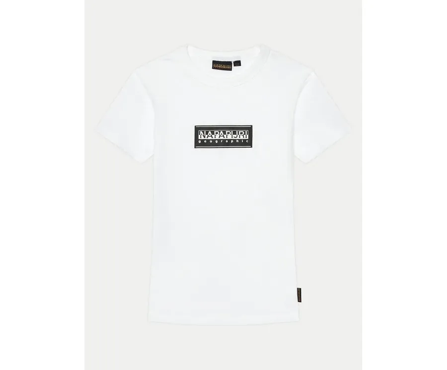 obrazek 1 Napapijri T-Shirt Chamois NP0A4HYL S Biały Regular Fit