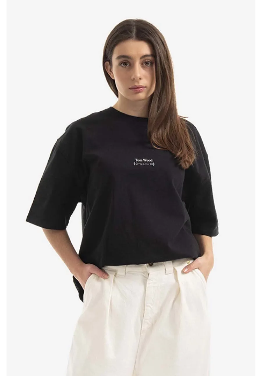 obrazek 1 Tom Wood t-shirt bawełniany Adria Tee kolor czarny 22190.975-BLACK