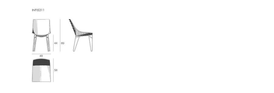 obrazek 4 Ekskluzywne krzesło do jadalni Infinity