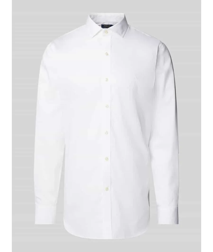 obrazek 1 Koszula biznesowa o kroju slim fit z wyhaftowanym logo