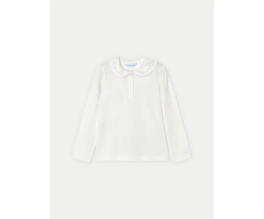 obrazek 1 Mayoral Bluzka 131 Écru Regular Fit