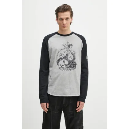 Zdjęcie AMBUSH longsleeve bawełniany Raglan L/S T-Shirt kolor szary z nadrukiem 12115325
