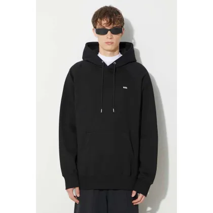 Zdjęcie Wood Wood bluza bawełniana Essential fred classic hoodie męska kolor czarny z kapturem gładka 20005602.2493