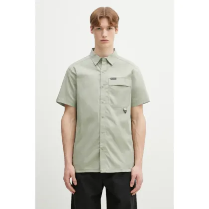 Zdjęcie Columbia koszula Landroamer Twill Shirt męska kolor zielony regular z kołnierzykiem klasycznym 2120591