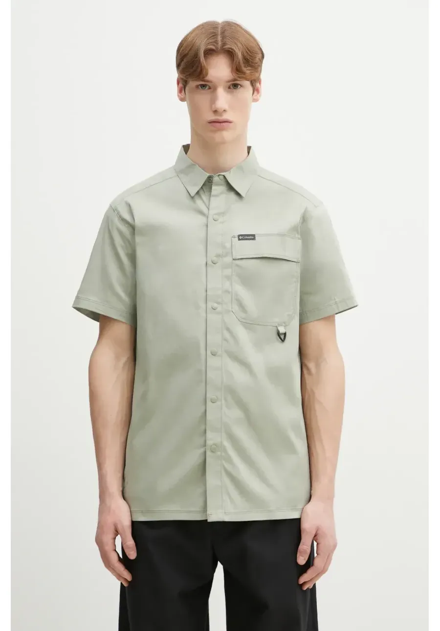 obrazek 1 Columbia koszula Landroamer Twill Shirt męska kolor zielony regular z kołnierzykiem klasycznym 2120591