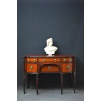 Picture A delicate and stylish Regency sideboard in mahogany, with a reed rosewood top