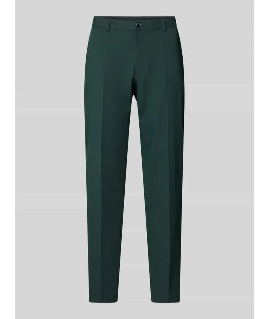 obrazek 1 Spodnie do garnituru o kroju tapered fit w kant model ‘Pure Flex’