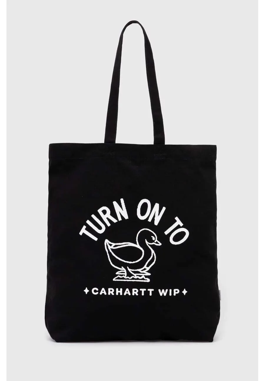 obrazek 1 Carhartt WIP torebka bawełniana Stamp Tote kolor czarny I033629.0D2XX