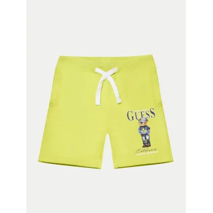 Zdjęcie Guess Szorty materiałowe N5RD03 KAD74 Żółty Regular Fit