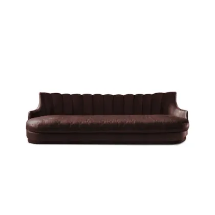Picture Portuguese sofa in plum color