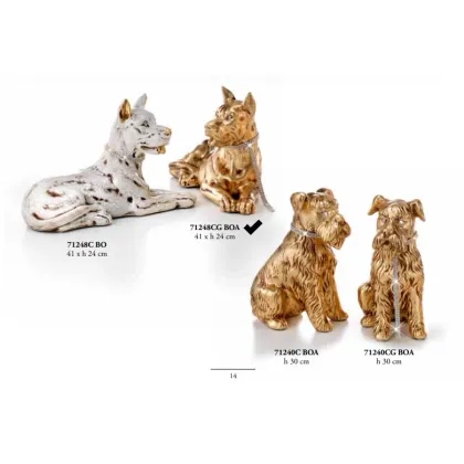 Picture Golden Great Dane lying with collar - Valle d'oro Patchi