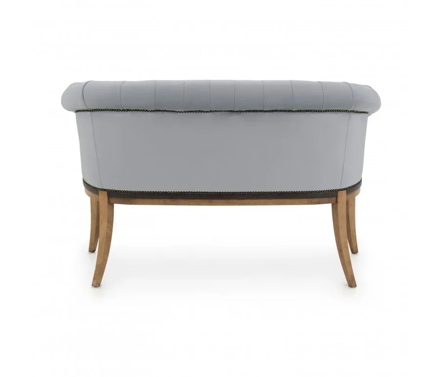 obrazek 2 Szara wygodna sofa 2-osobowa w stylu klasycznym - Sevensedie