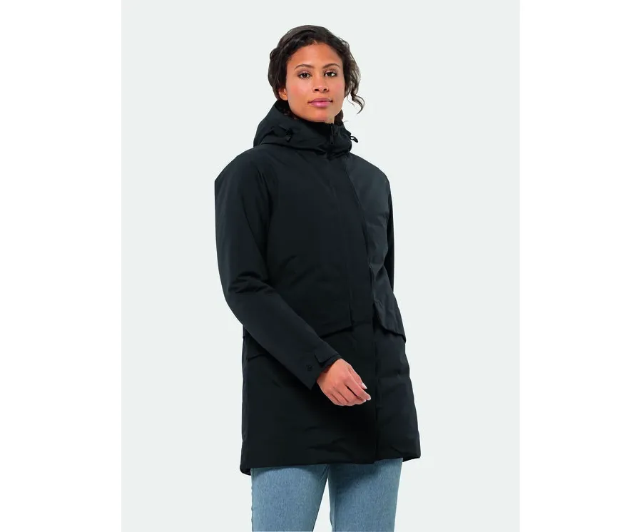 obrazek 1 Jack Wolfskin Kurtka zimowa Tempelhof Coat 1116151 Czarny Regular Fit