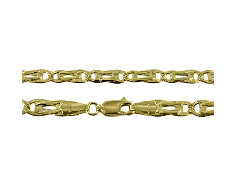 obrazek 1 Niepowtarzalny złoty łańcuszek męski - 50 cm