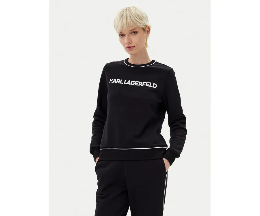 obrazek 1 KARL LAGERFELD Bluza A2W20066 Czarny Regular Fit