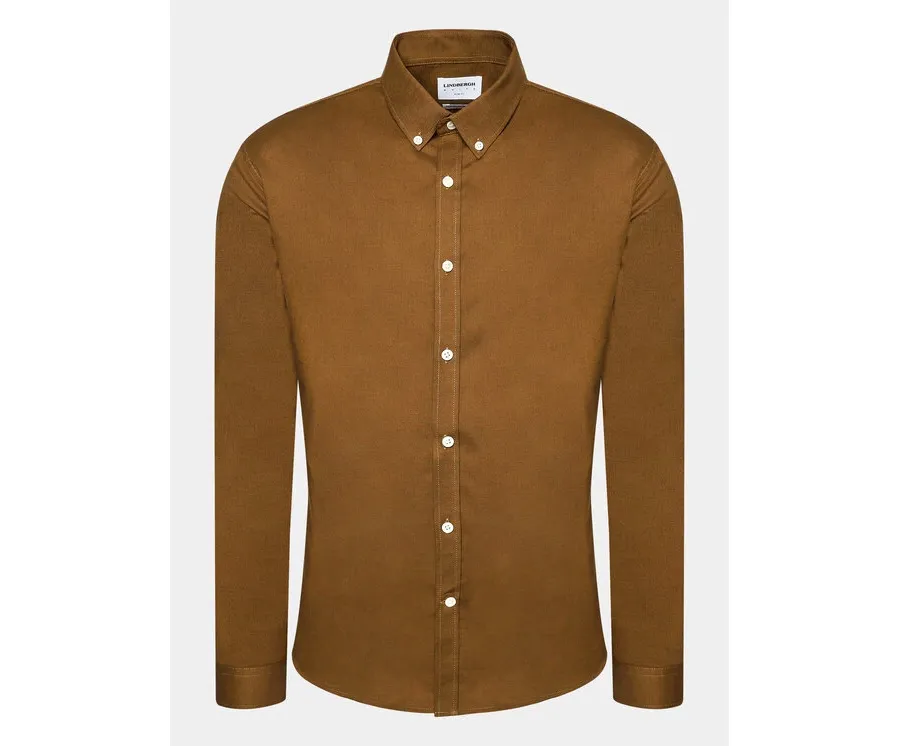 obrazek 1 Lindbergh Koszula 30-203174 Brązowy Slim Fit