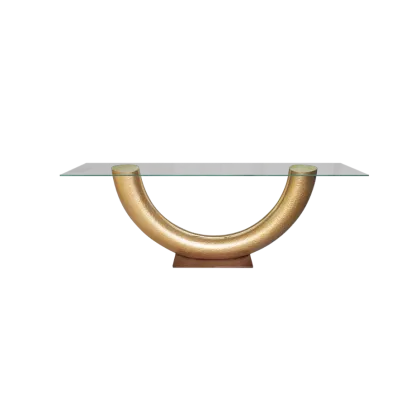 Zdjęcie Nowoczesna konsola ze szklanym blatem - Gansk