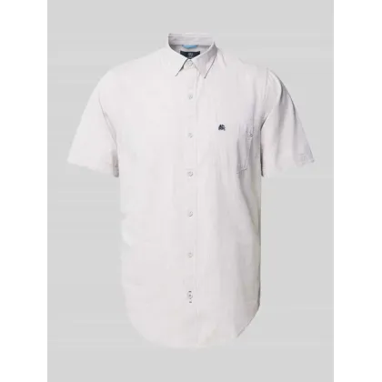 Zdjęcie Koszula casualowa o kroju regular fit z wyhaftowanym logo