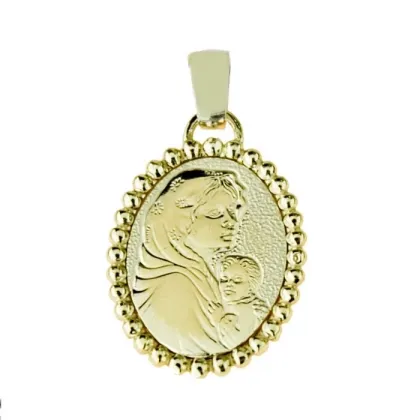 Zdjęcie Medalik Madonny z Dzieciątkiem 18x15mm