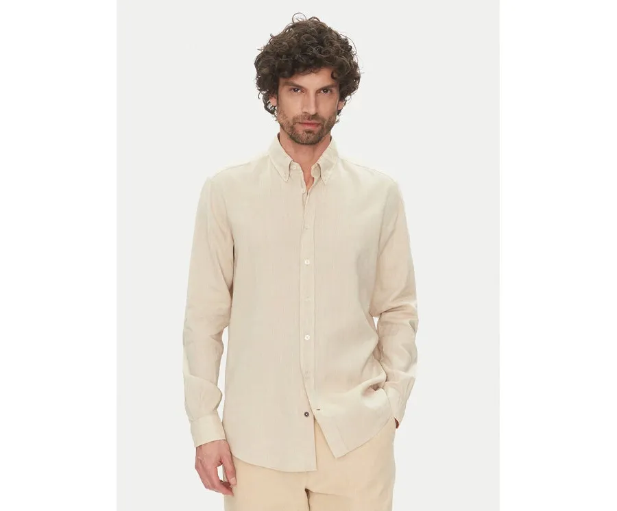 obrazek 1 Hechter Paris Koszula 60356 151600 Beżowy Regular Fit