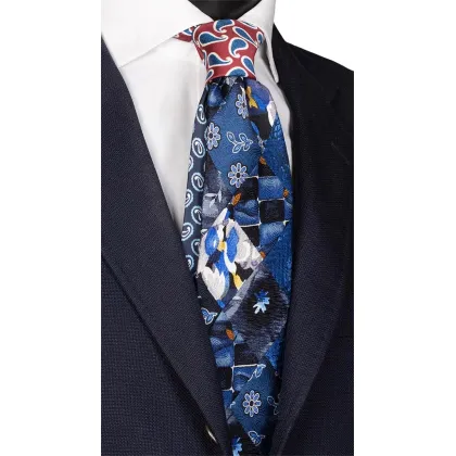 Zdjęcie Wielokolorowy, męski krawat w różne wzory