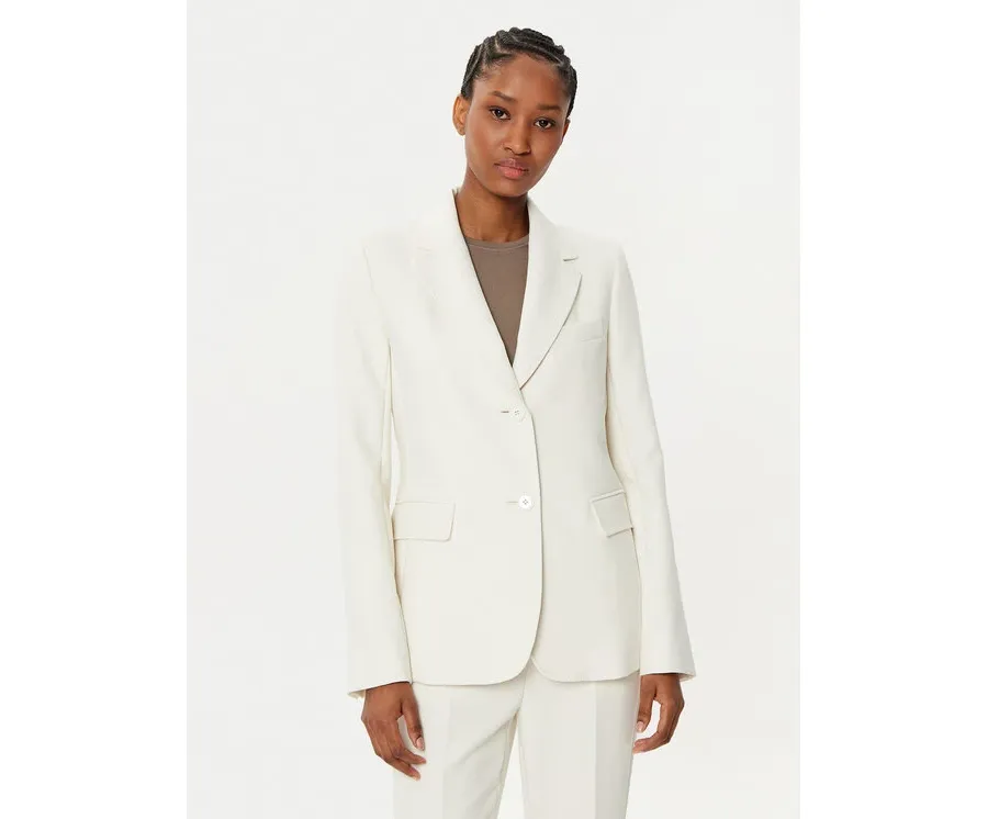 obrazek 1 Weekend Max Mara Marynarka Uva 2515041041 Écru Slim Fit