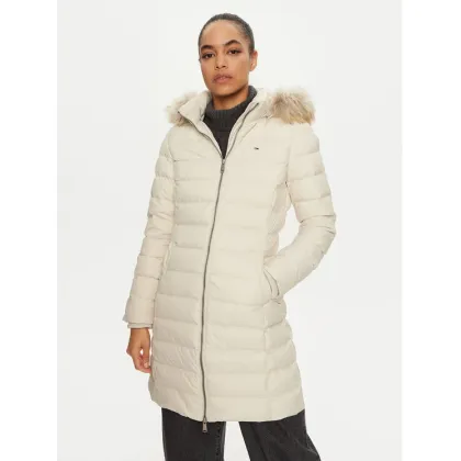Zdjęcie Tommy Jeans Kurtka puchowa Essential DW0DW18864 Écru Slim Fit