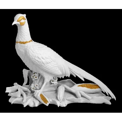 Zdjęcie Figura bażanta z porcelany