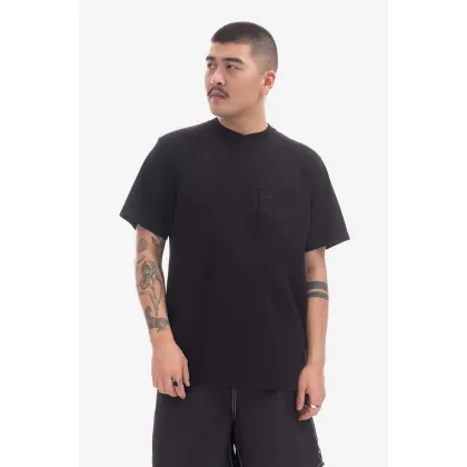 Zdjęcie Engineered Garments t-shirt bawełniany kolor czarny z nadrukiem 23S1H010.NLP018A-P018A