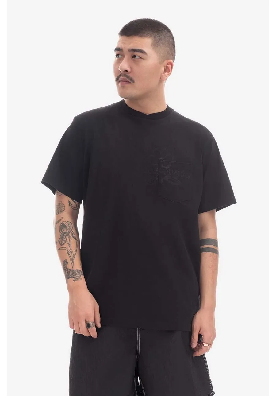 obrazek 1 Engineered Garments t-shirt bawełniany kolor czarny z nadrukiem 23S1H010.NLP018A-P018A