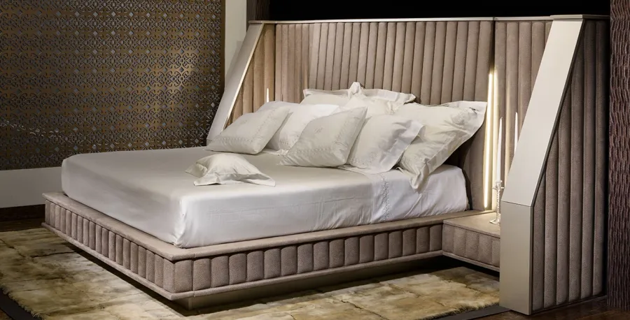 a fancy bed straight from Italy