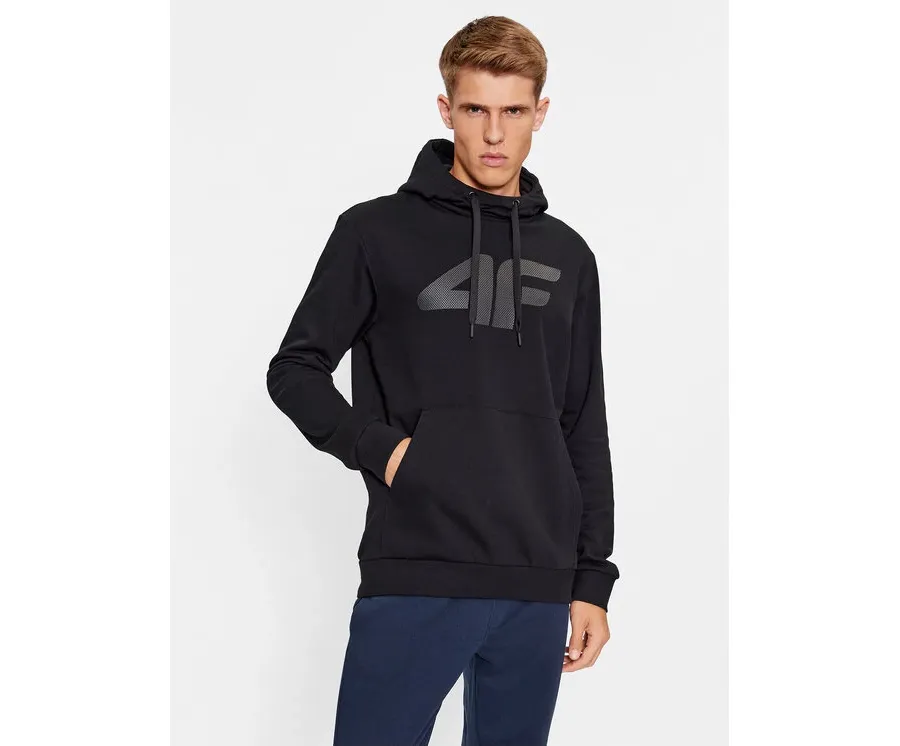 obrazek 1 4F Bluza 4FAW23TSWSM694 Czarny Regular Fit