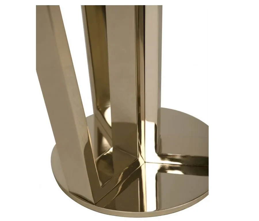 obrazek 3 Zjawiskowy stolik kawowy Victoria - połączenie mosiądzu i marmuru