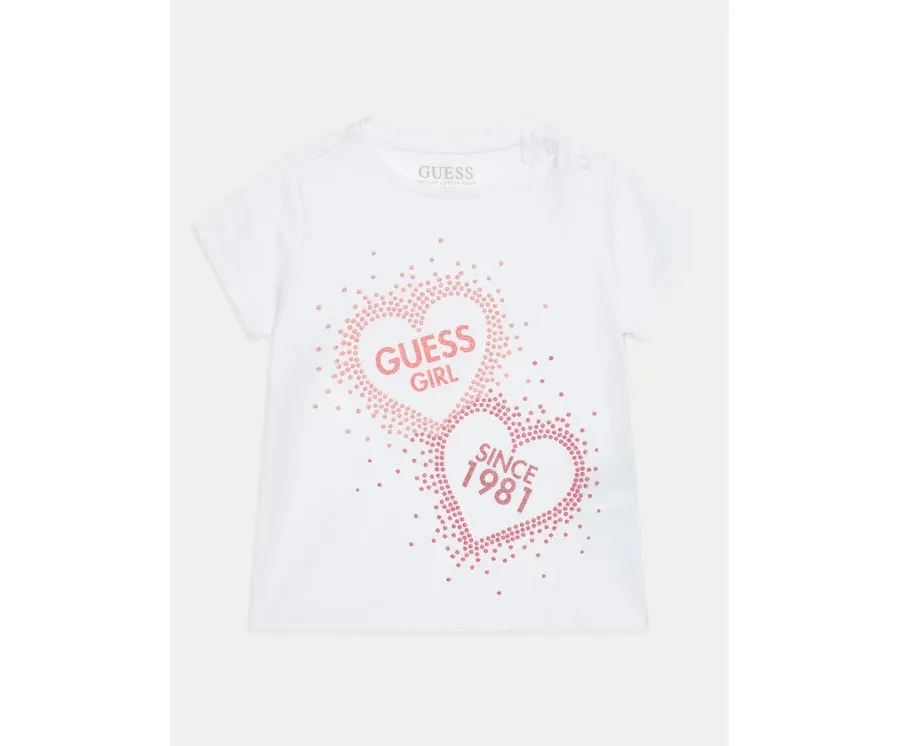 obrazek 1 Guess T-Shirt K4BI01 J1314 Biały Regular Fit