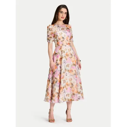 Zdjęcie Swing Sukienka koktajlowa 5AJ02300 Kolorowy Regular Fit