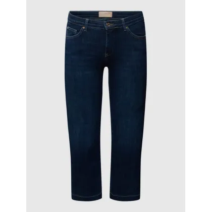 Zdjęcie Jeansy kuloty o kroju straight fit z naszywką z logo model ‘Rich Culotte’