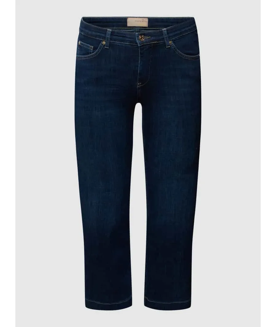 obrazek 1 Jeansy kuloty o kroju straight fit z naszywką z logo model ‘Rich Culotte’