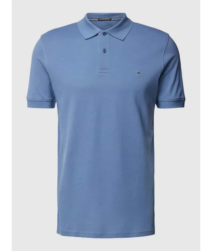 obrazek 1 Koszulka polo o kroju slim fit w jednolitym kolorze