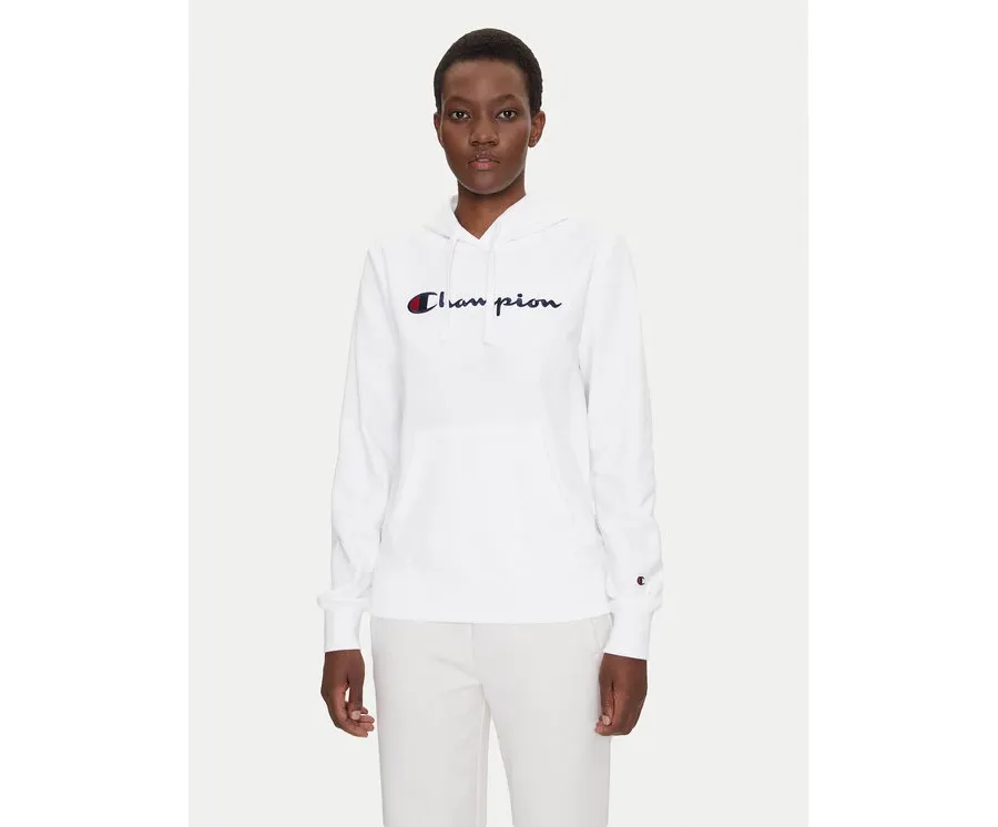 obrazek 1 Champion Bluza Slim Big Logo 118097 Biały Regular Fit