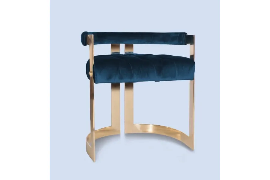 picture 3 Elite chair - nickel plated brass structure - Ottiu